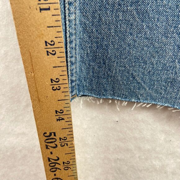 NWT Topshop Jeans Womens‎ 7 29x32 High Waist Straight Medium Washed Distressed - Picture 8 of 12